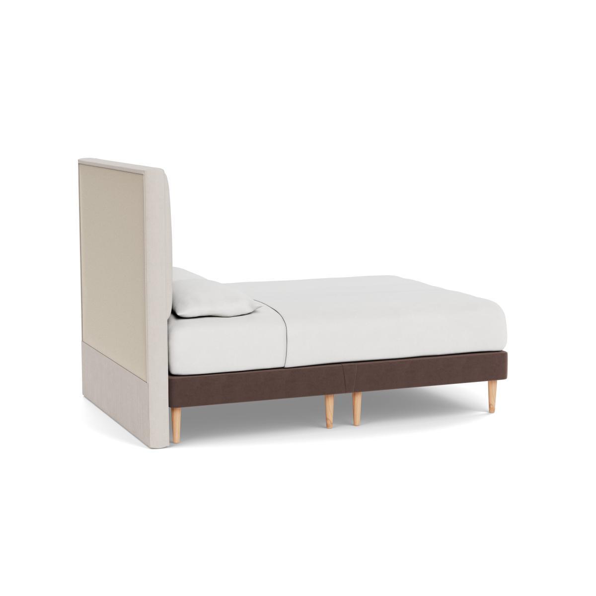 Heal's Shallow Divan King Velvet Mink Light Stem Feet - Heal's UK Bedroom Furniture – image 4