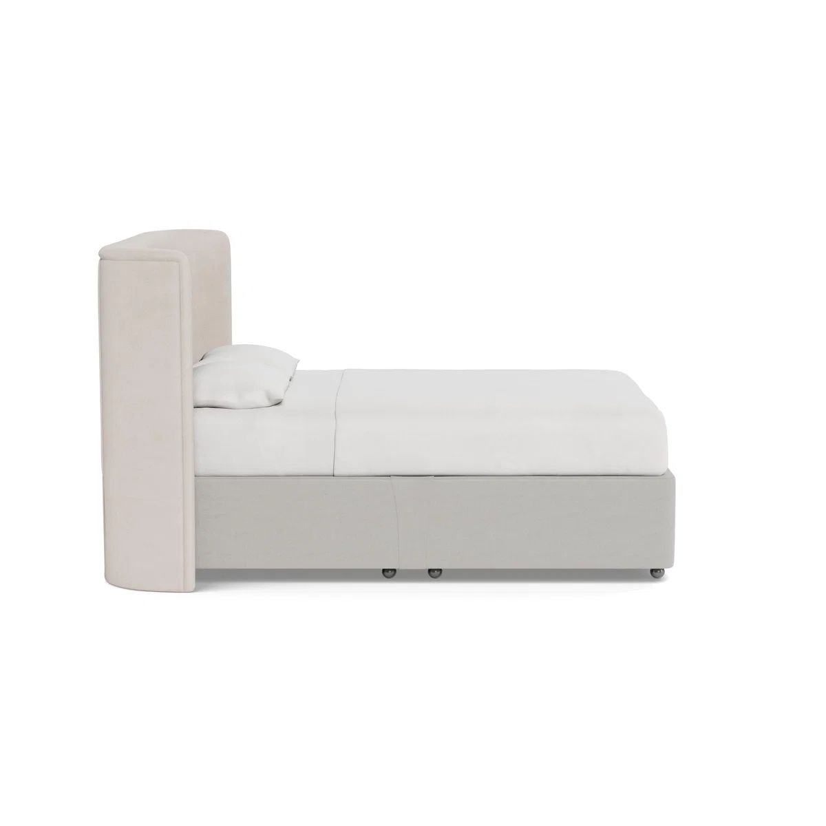 Heal's Deep Divan King No Drawers Capelo LinenCotton Sea Salt - Heal's UK Bedroom Furniture – image 3