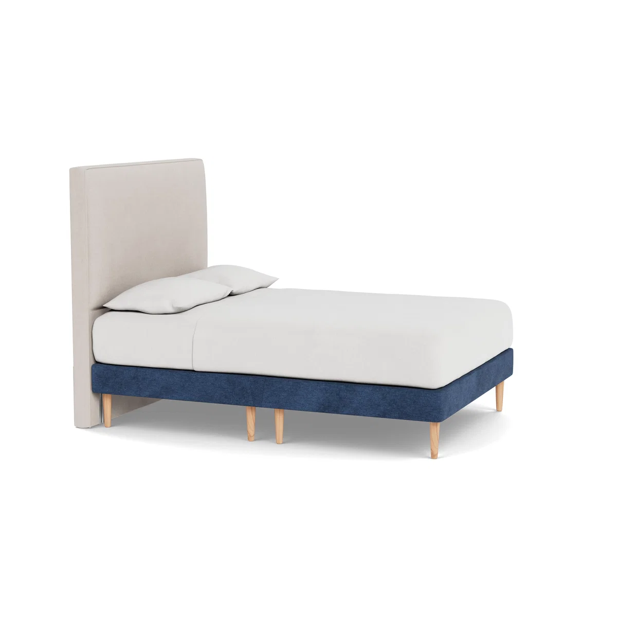 Heal's Shallow Divan King Broadweave Lagoon Light Stem - Heal's UK Bedroom Furniture – image 2