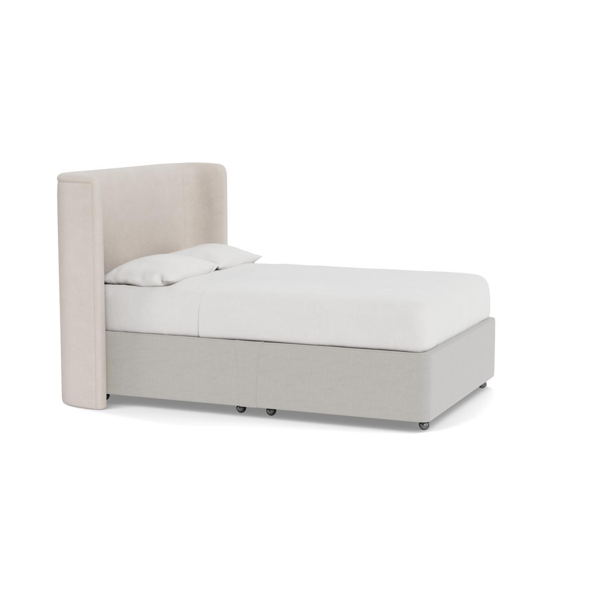 Heal's Deep Divan King 2 Footend & 2 Continental Capelo LinenCotton Sea Salt - Heal's UK Bedroom Furniture – image 2