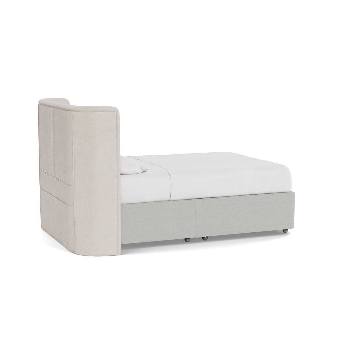 Heal's Deep Divan King 2 Footend & 2 Continental Capelo LinenCotton Sea Salt - Heal's UK Bedroom Furniture – image 4