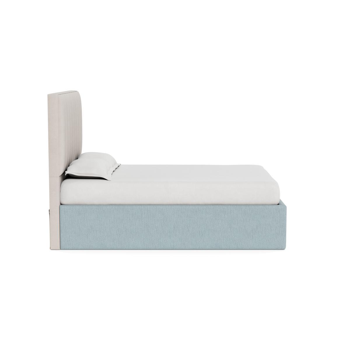 Heal's Storage Divan King Smart Linen Mix Duck Egg Natural Feet - Heal's UK Bedroom Furniture – image 3