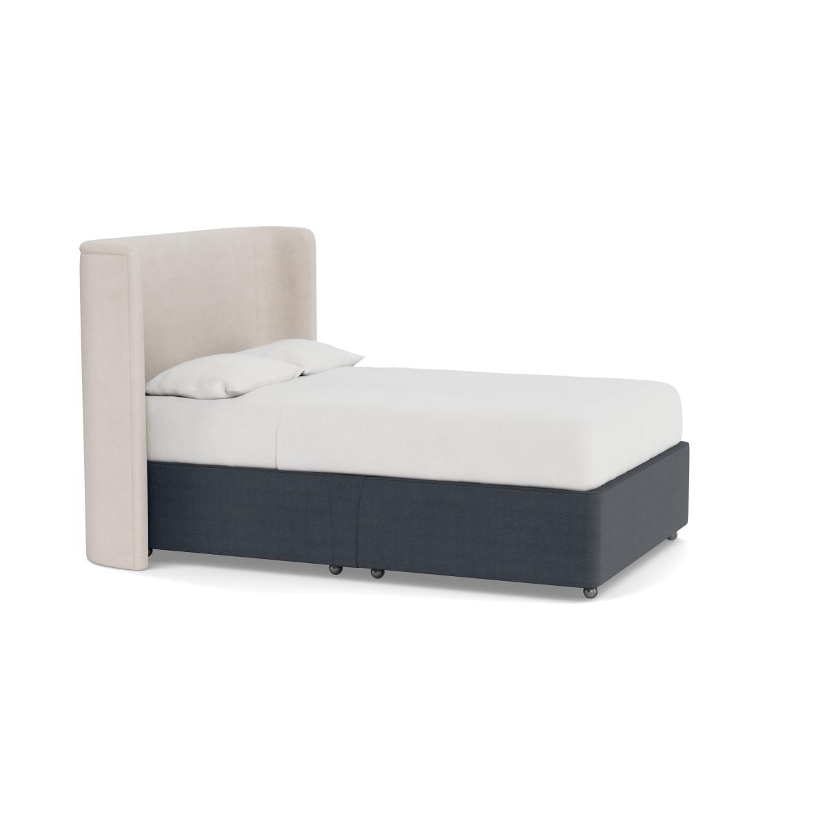Heal's Deep Divan King No Drawers Linen Dark Grey - Heal's UK Bedroom Furniture – image 2