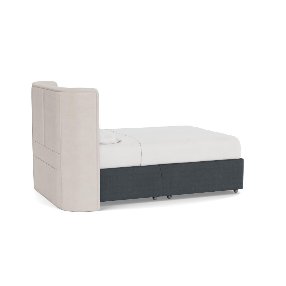 Heal's Deep Divan King No Drawers Linen Dark Grey - Heal's UK Bedroom Furniture – image 4