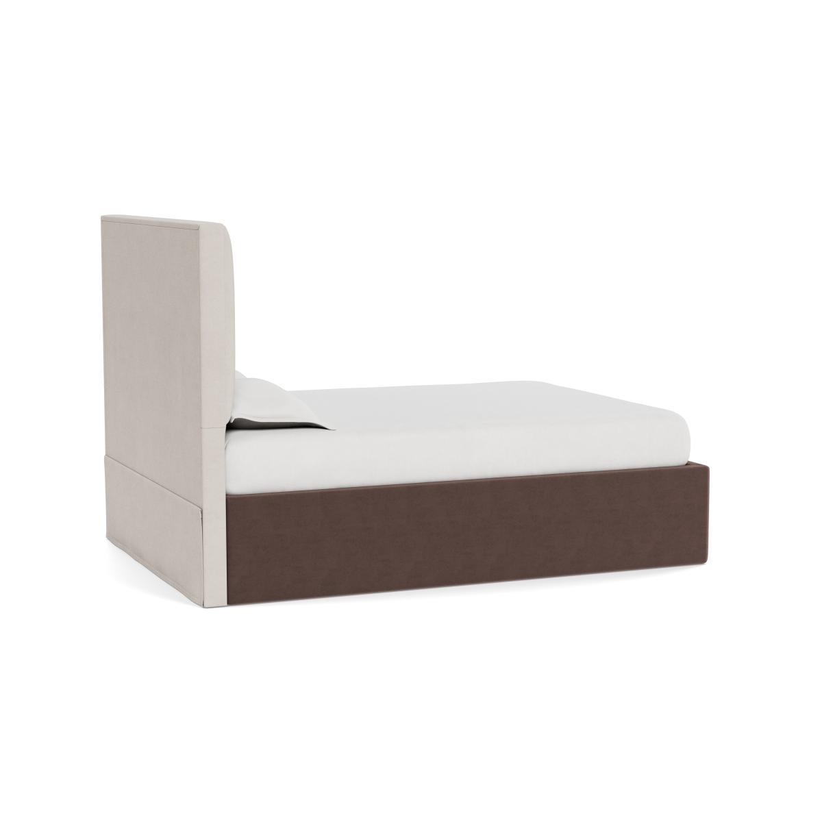 Heal's Storage Divan King Velvet Mink Black Feet - Heal's UK Bedroom Furniture – image 4