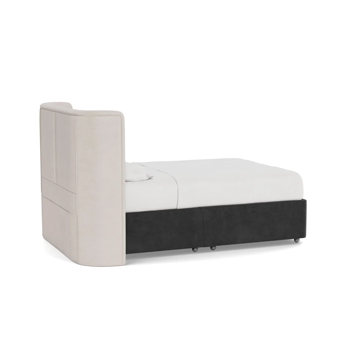 Heal's Deep Divan King Smart Luxe Velvet Nickel None - Heal's UK Bedroom Furniture – image 4