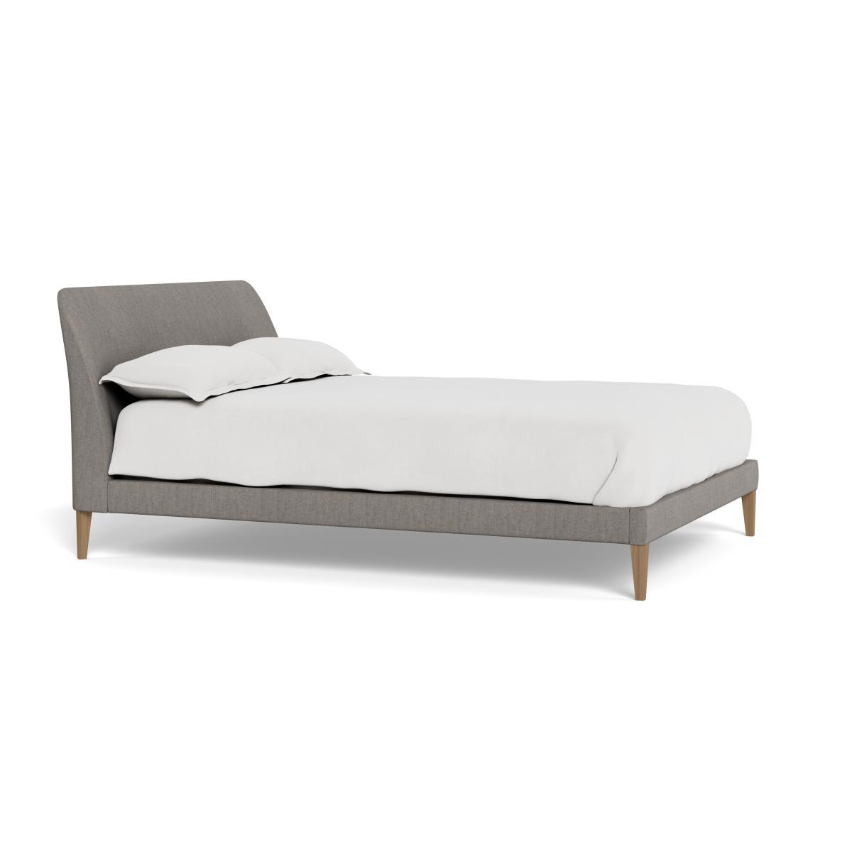 Heal's Wallis Bed King Broad Weave Pebble Walnut Feet - Heal's UK Bedroom Furniture – image 2