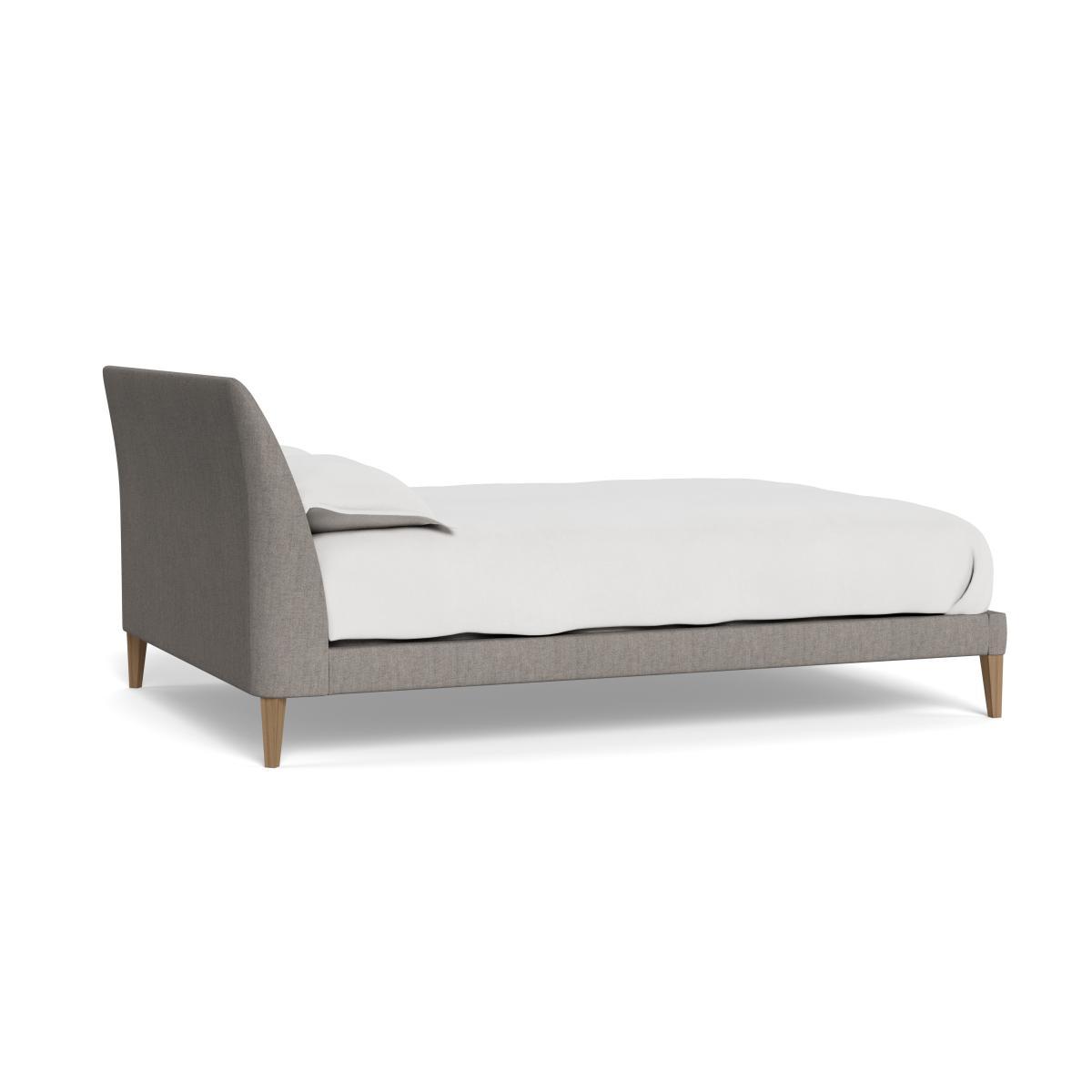 Heal's Wallis Bed King Broad Weave Pebble Walnut Feet - Heal's UK Bedroom Furniture – image 4