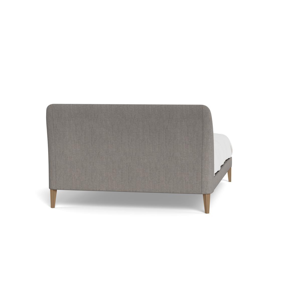 Heal's Wallis Bed King Broad Weave Pebble Walnut Feet - Heal's UK Bedroom Furniture – image 5