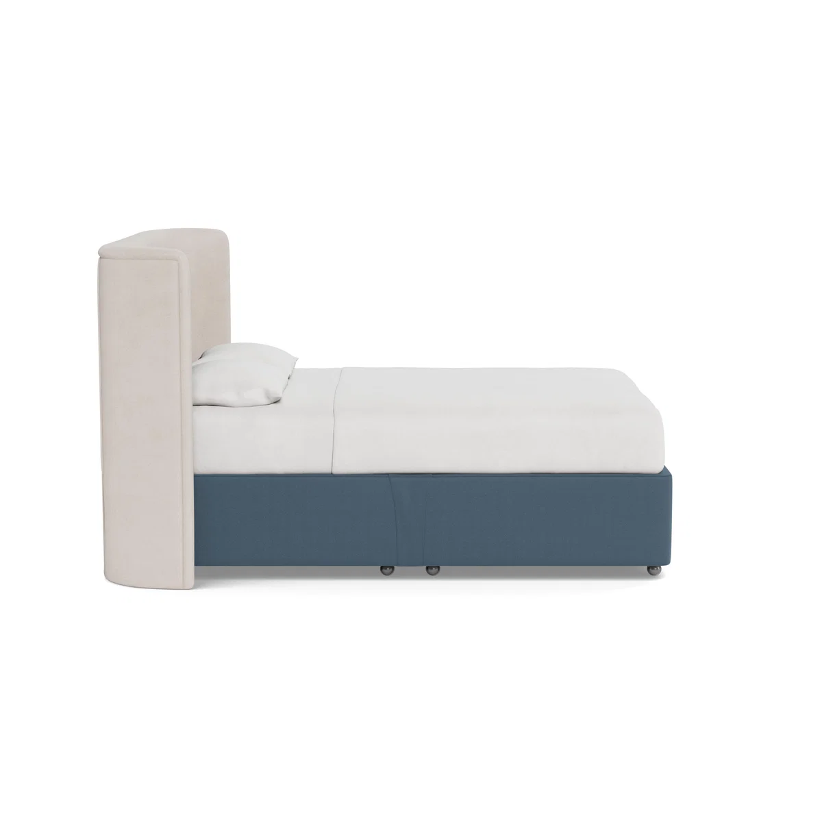 Heal's Deep Divan King No Drawers Capelo LinenCotton Mineral - Heal's UK Bedroom Furniture – image 3