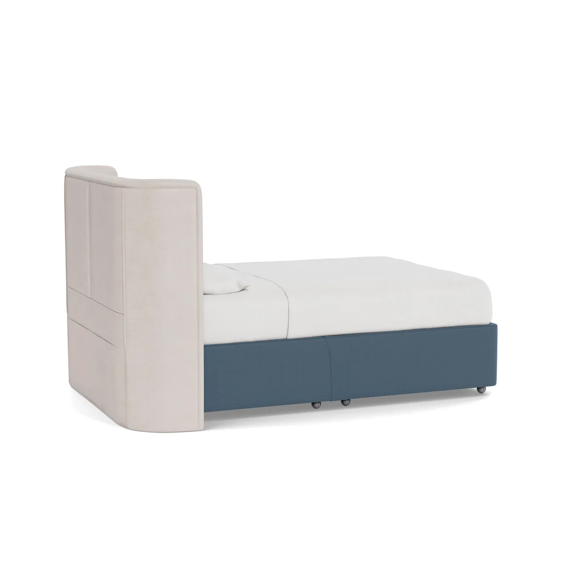 Heal's Deep Divan King No Drawers Capelo LinenCotton Mineral - Heal's UK Bedroom Furniture – image 4