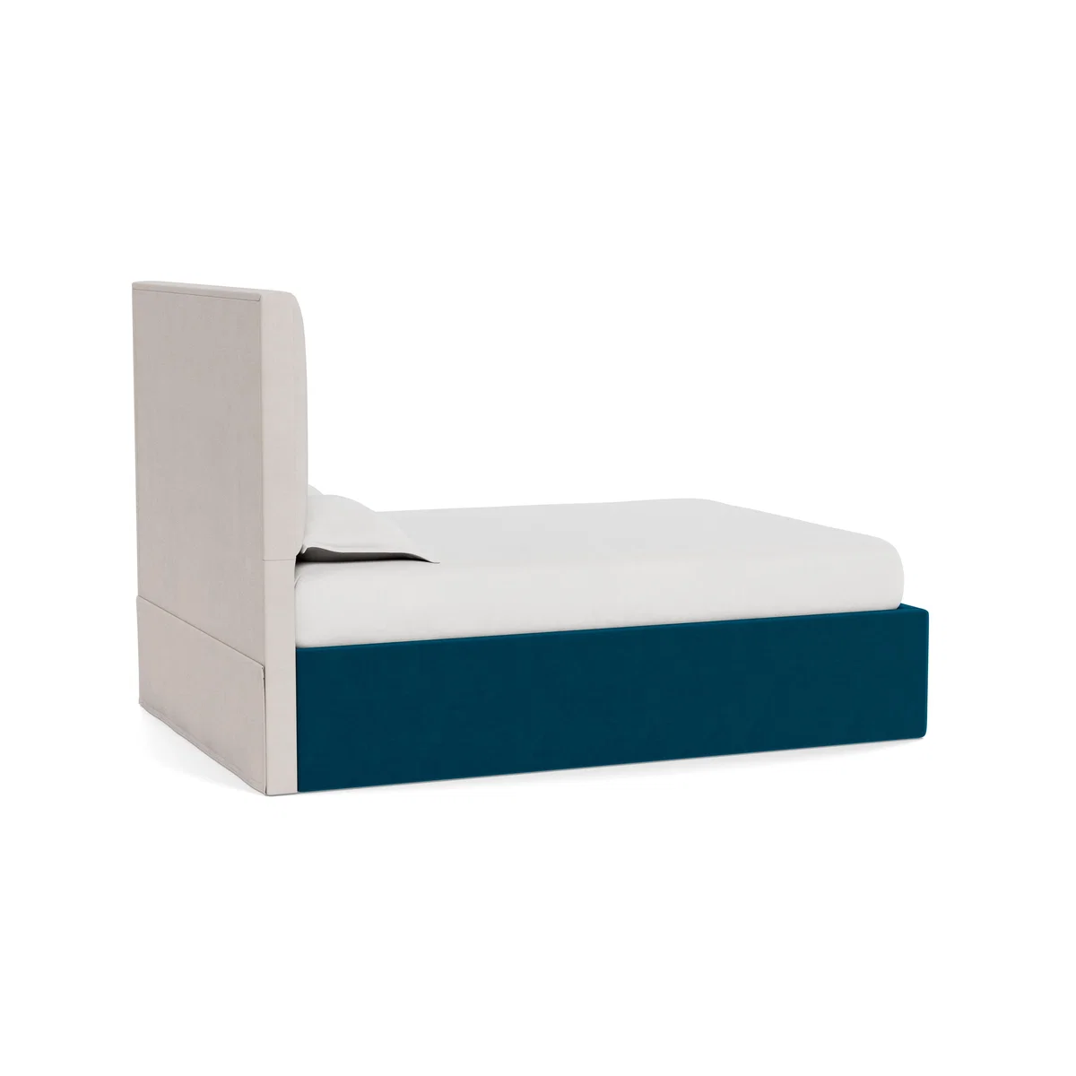 Heal's Storage Divan King Velvet Teal Black Feet - Heal's UK Bedroom Furniture – image 4