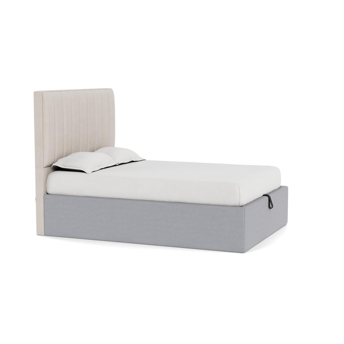 Heal's Storage Divan King Brushed Cotton Pewter Black Feet - Heal's UK Bedroom Furniture – image 2