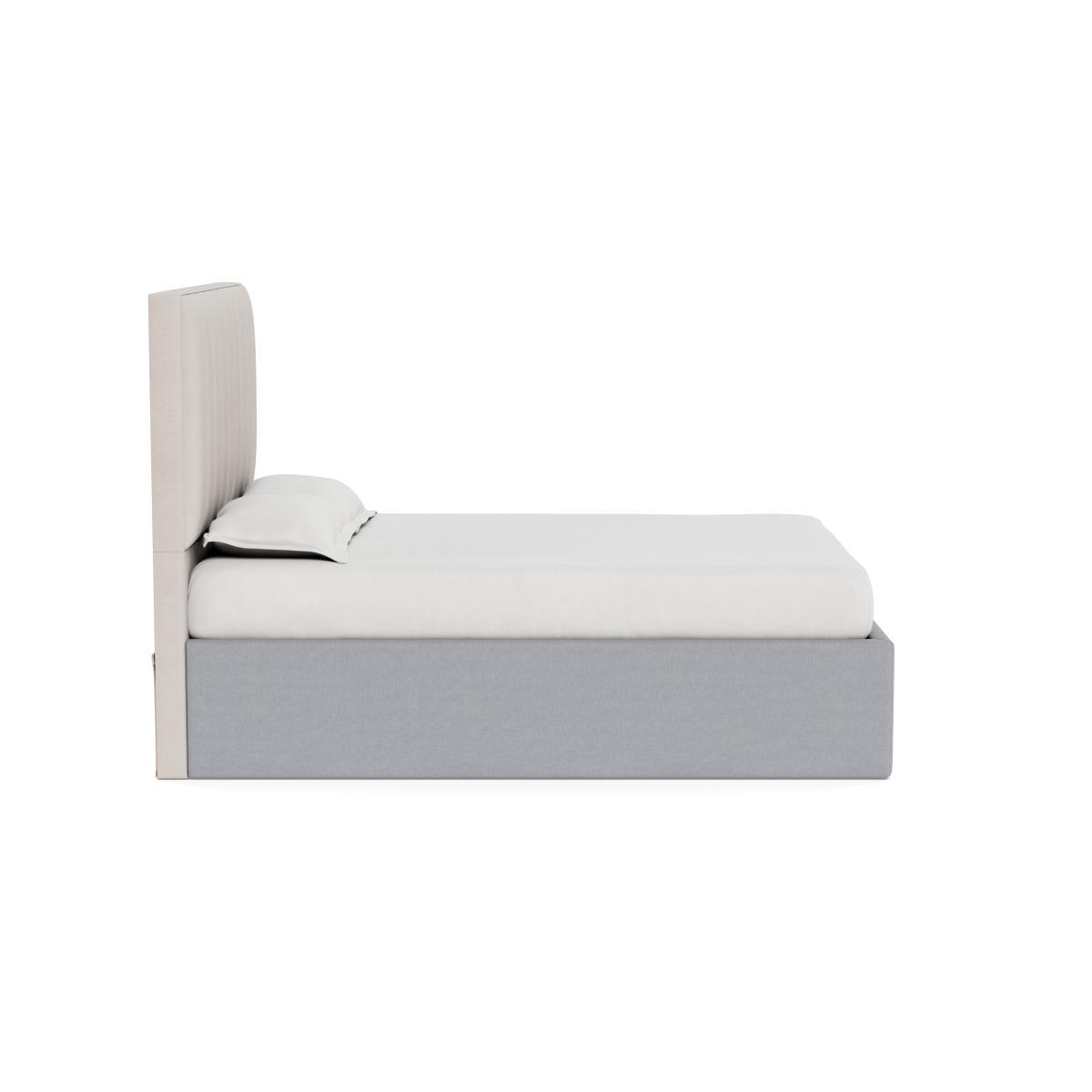 Heal's Storage Divan King Brushed Cotton Pewter Black Feet - Heal's UK Bedroom Furniture – image 3