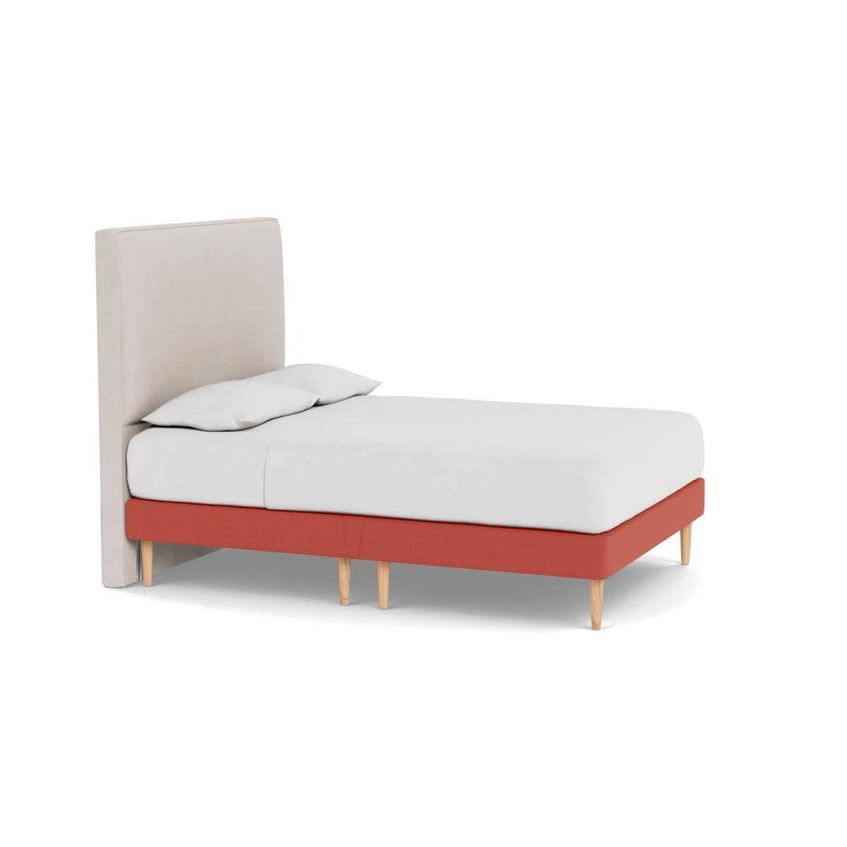 Heal's Shallow Divan King Linen Grenadine Light Stem Feet - Heal's UK Bedroom Furniture – image 2