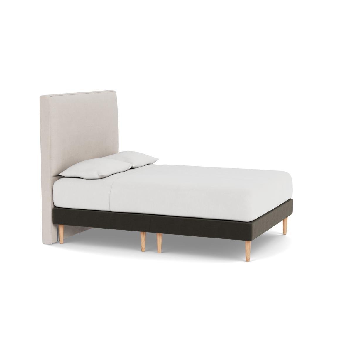 Heal's Shallow Divan King Velvet Charcoal Light Stem Feet - Heal's UK Bedroom Furniture – image 2