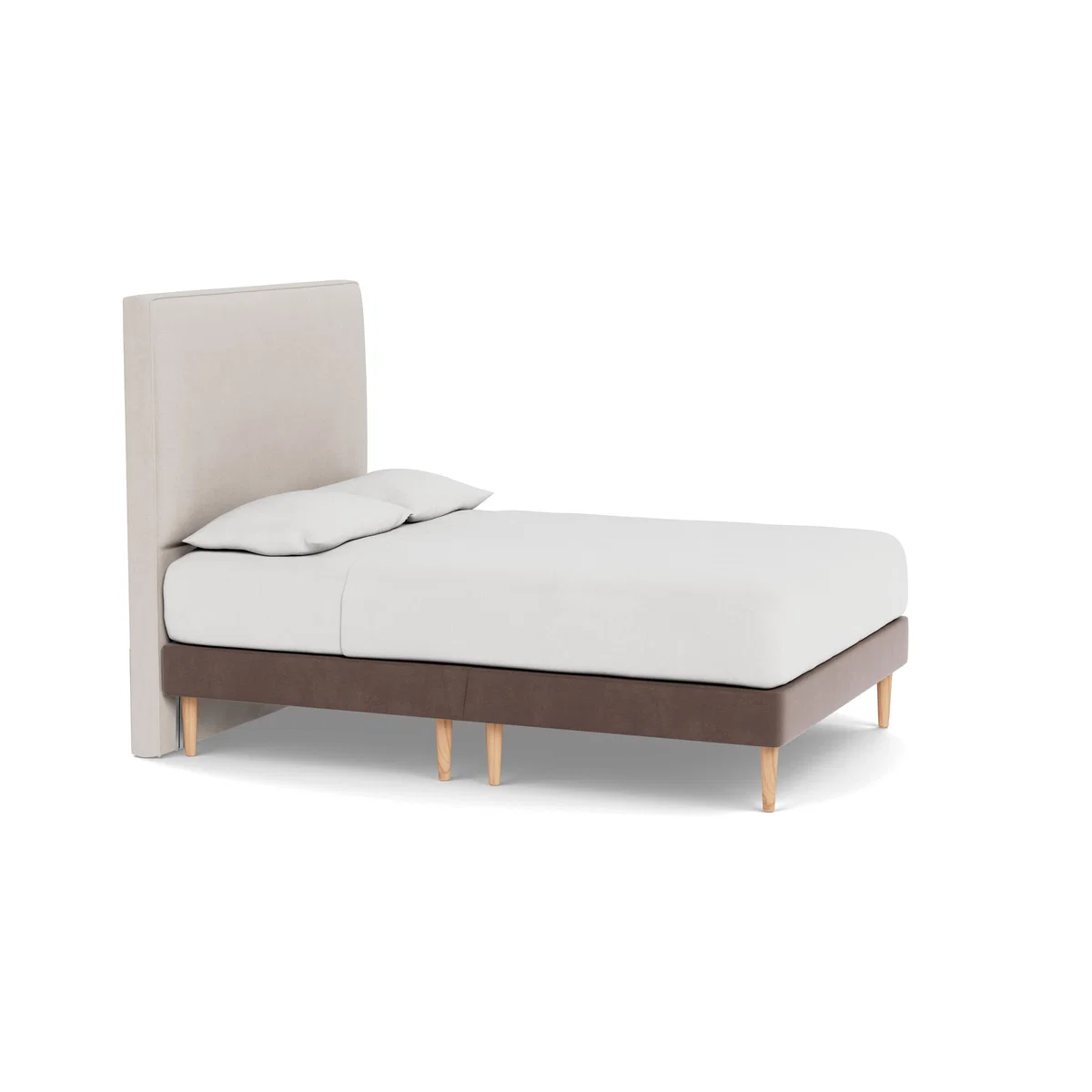 Heal's Shallow Divan King Smart Velvet Mouse Light Stem - Heal's UK Bedroom Furniture – image 2