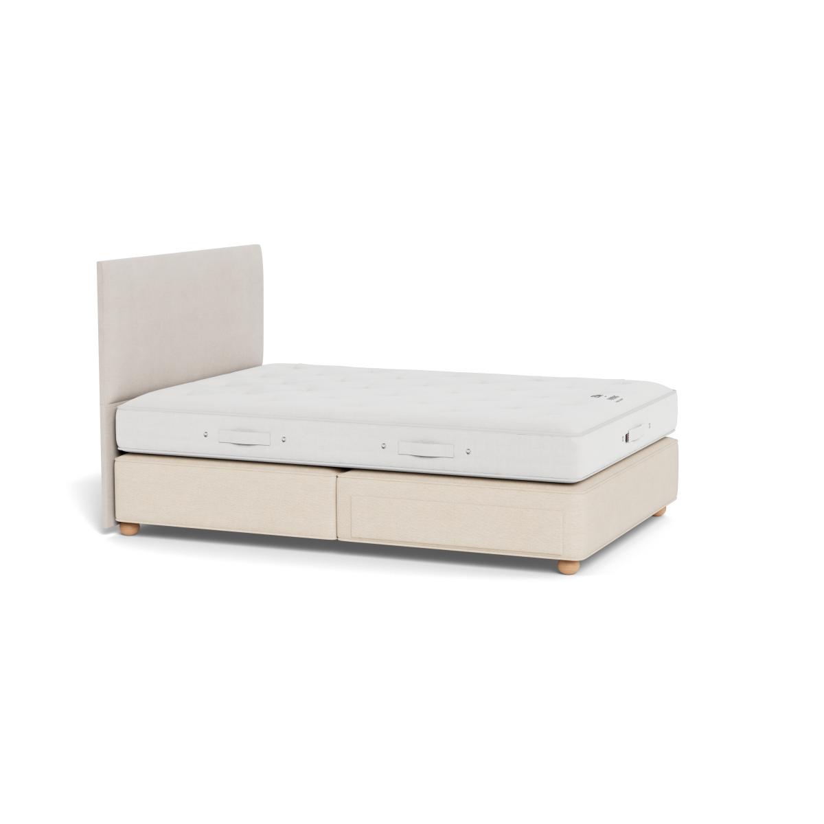 Vispring Elite Medium Tension Divan King Tk590 Chain Weave Fawn 750 Castors – image 2