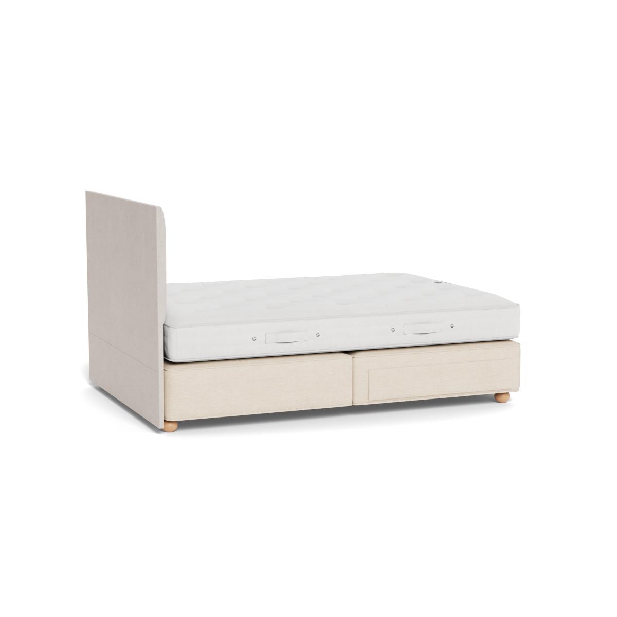 Vispring Elite Medium Tension Divan King Tk590 Chain Weave Fawn 750 Castors – image 4