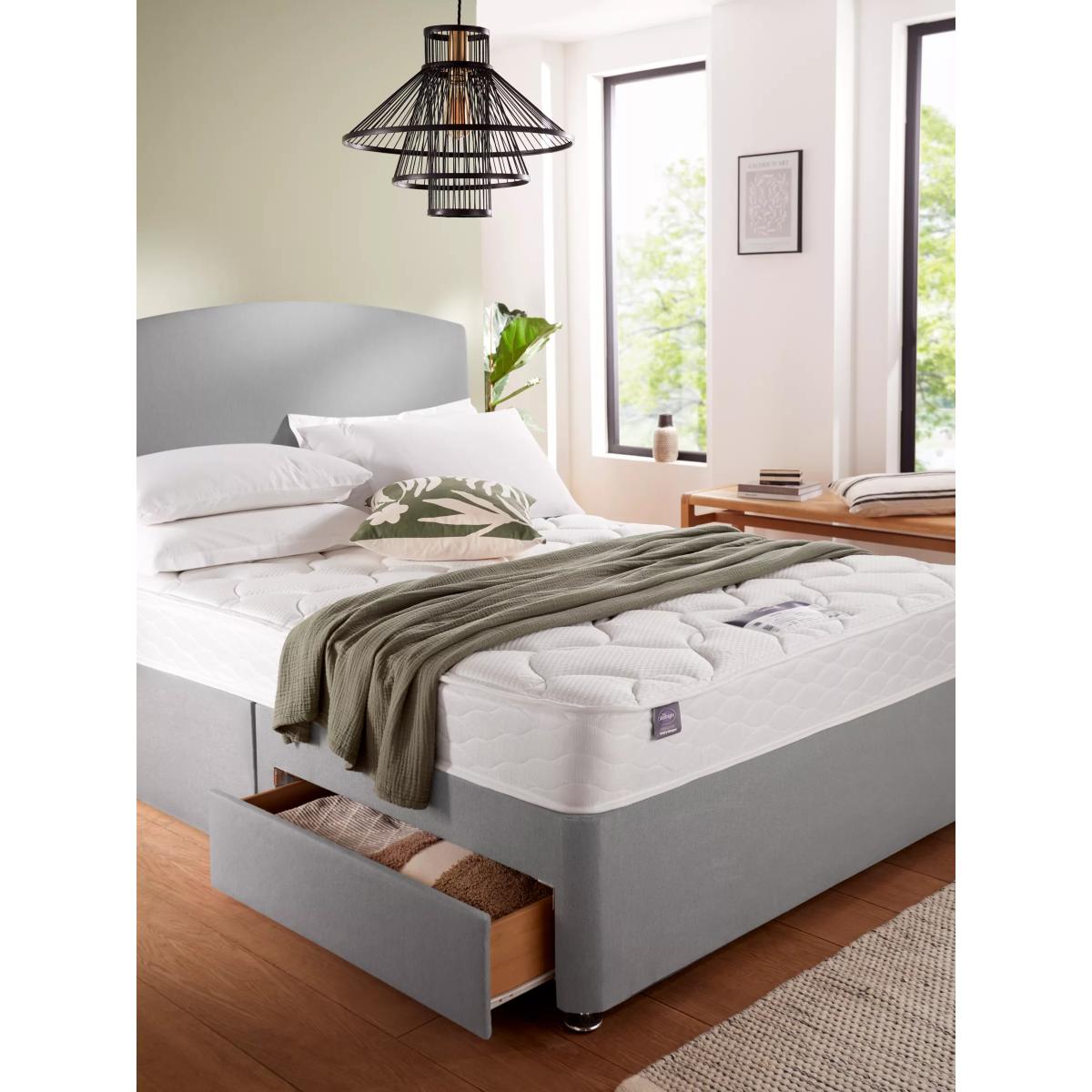 Silentnight Recover Open Coil 2 Drawer Divan Base and Mattress Set, Regular Tension, King Size – image 2
