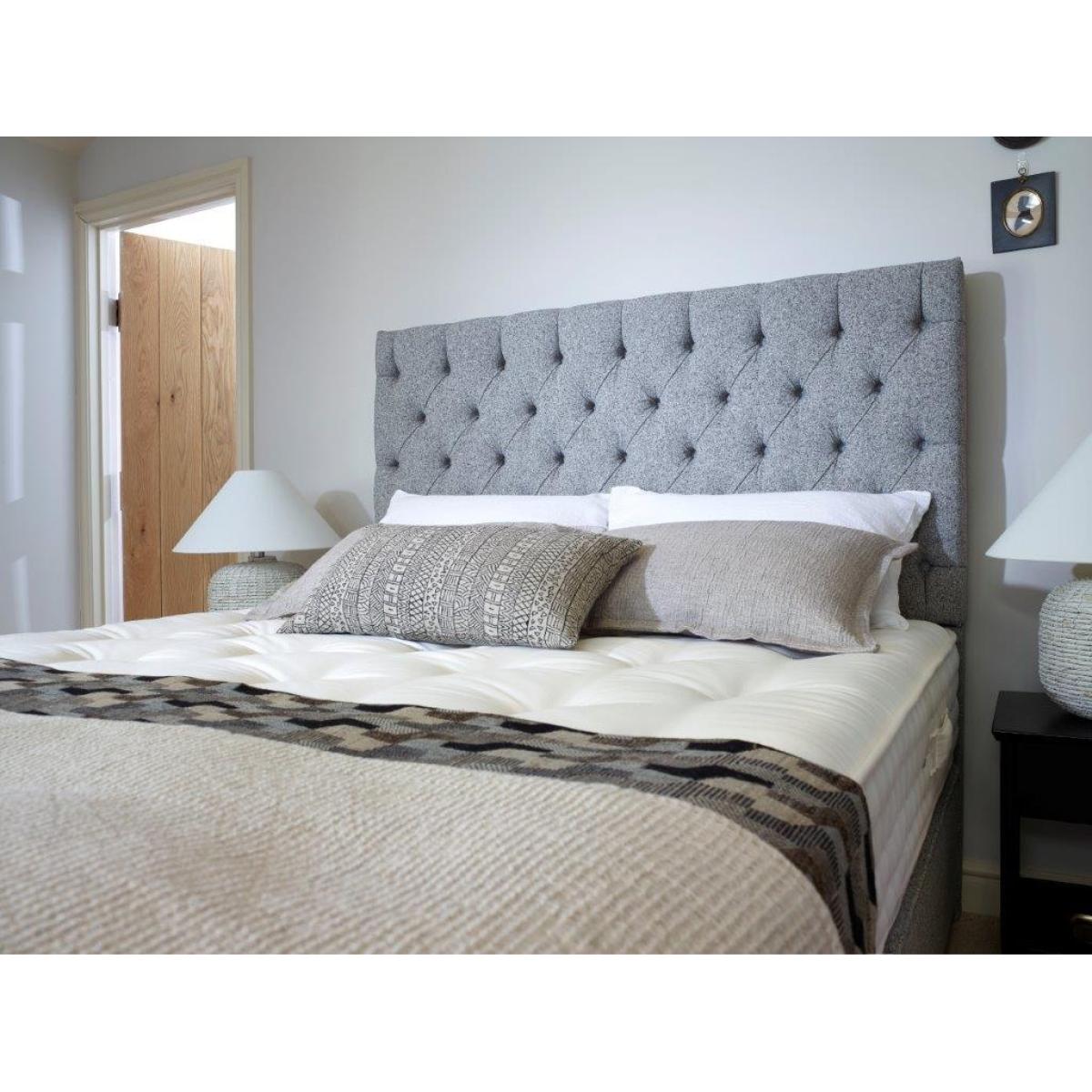 Harrison Spinks Jasmine Mattress and Divan Set - 150cm King - True Edge Standard - 22 Drawer In WhitePurpleBeigeC – image 3