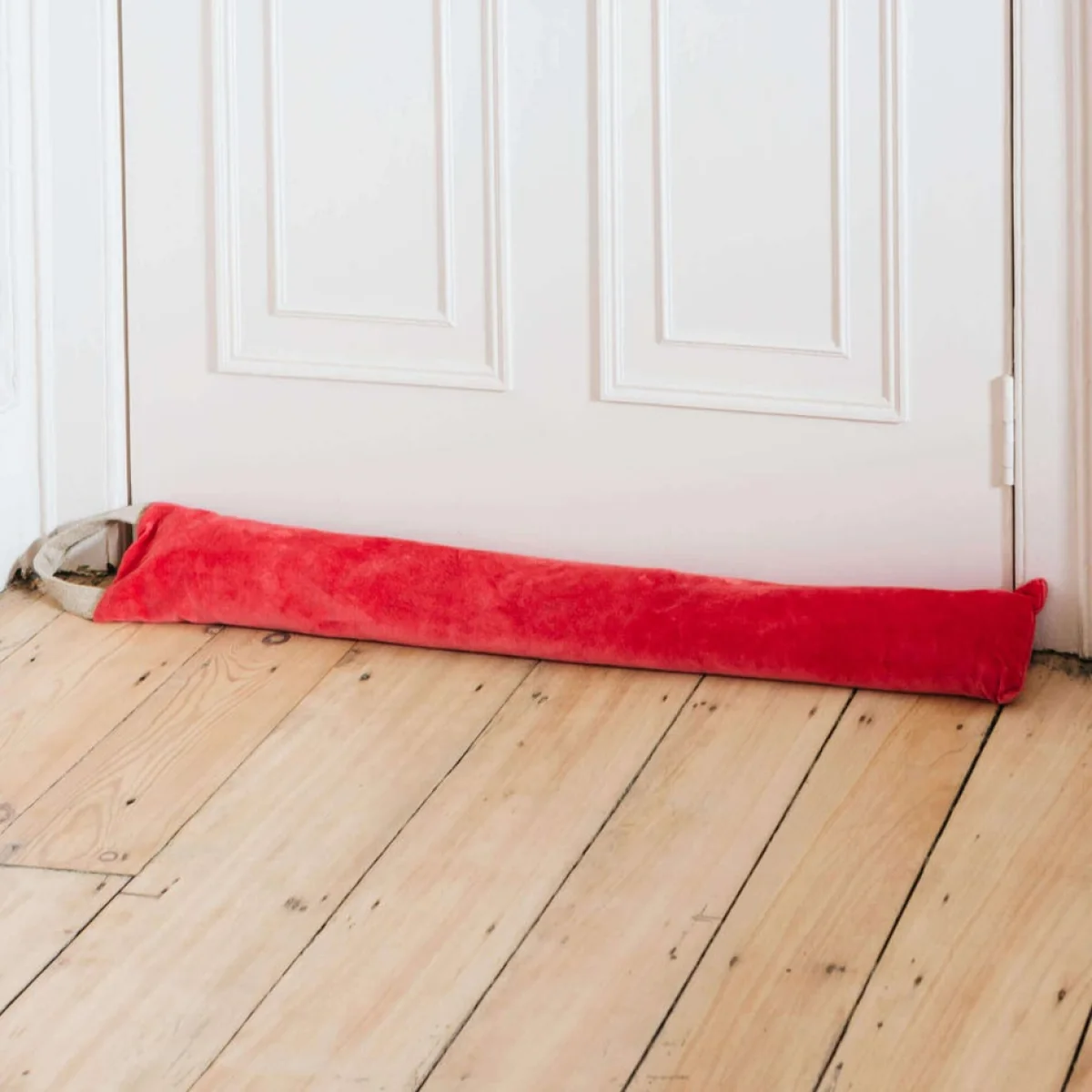 Blush Pink Velvet Draught Excluder – image 7