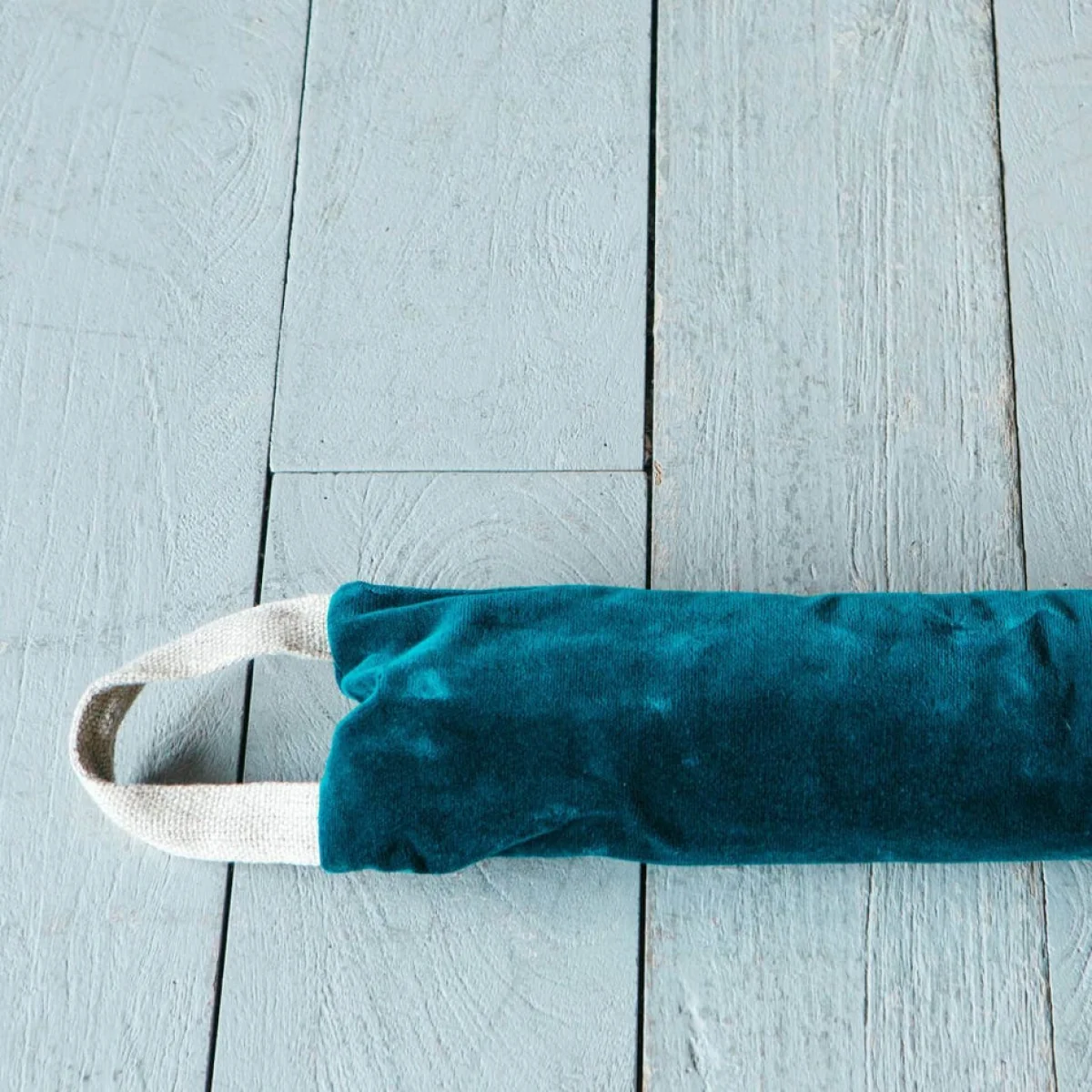 Coral Velvet Draught Excluder with Handle – image 4
