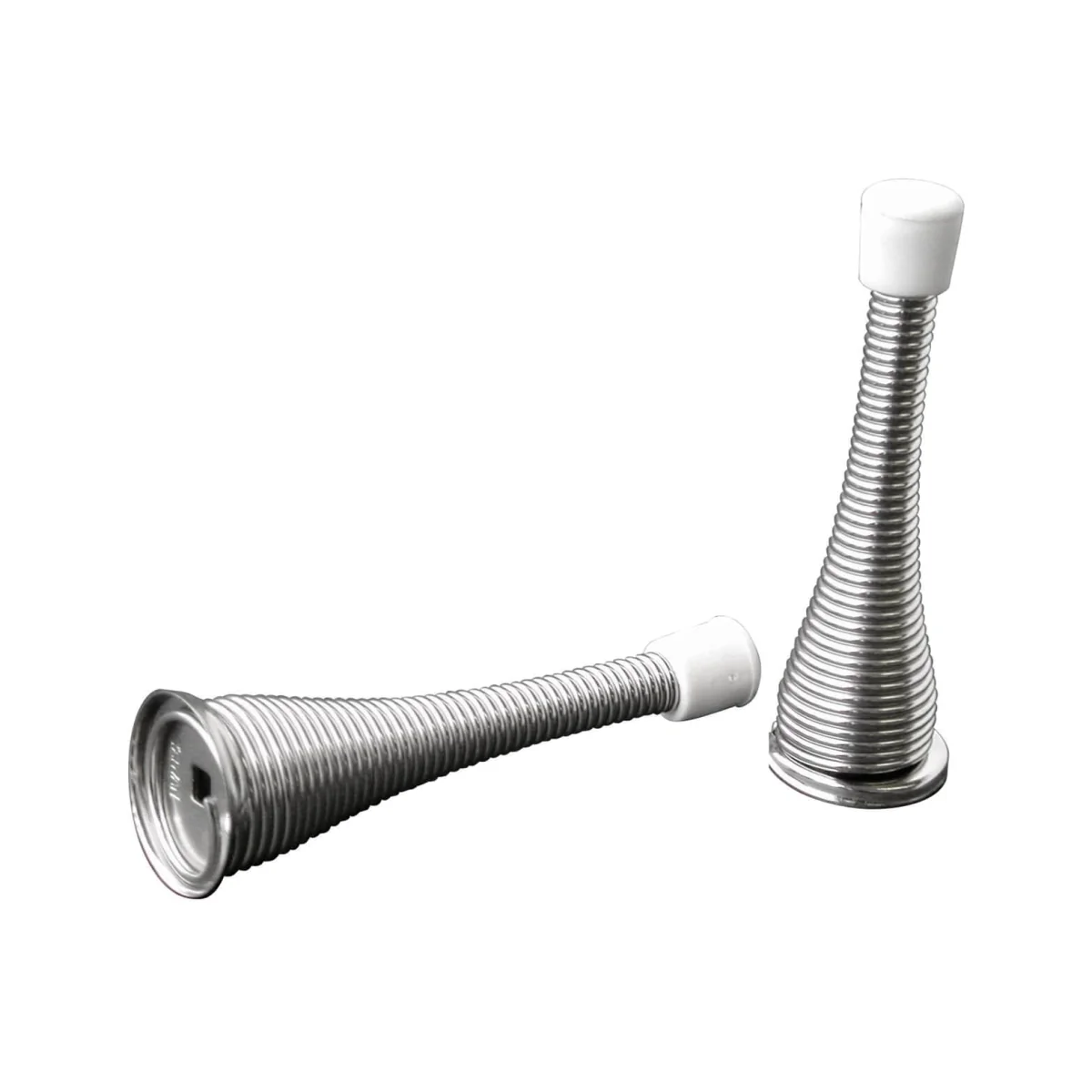Chrome Spring Door Stop - 2 Pack