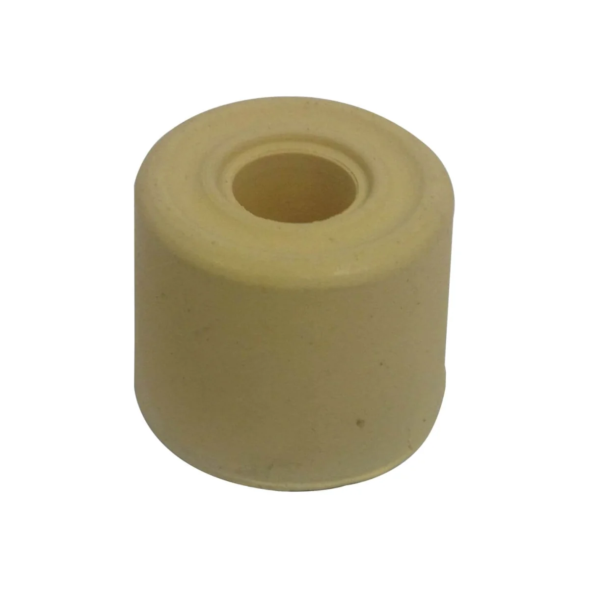 25mm White Rubber Door Stop - 6 Pack