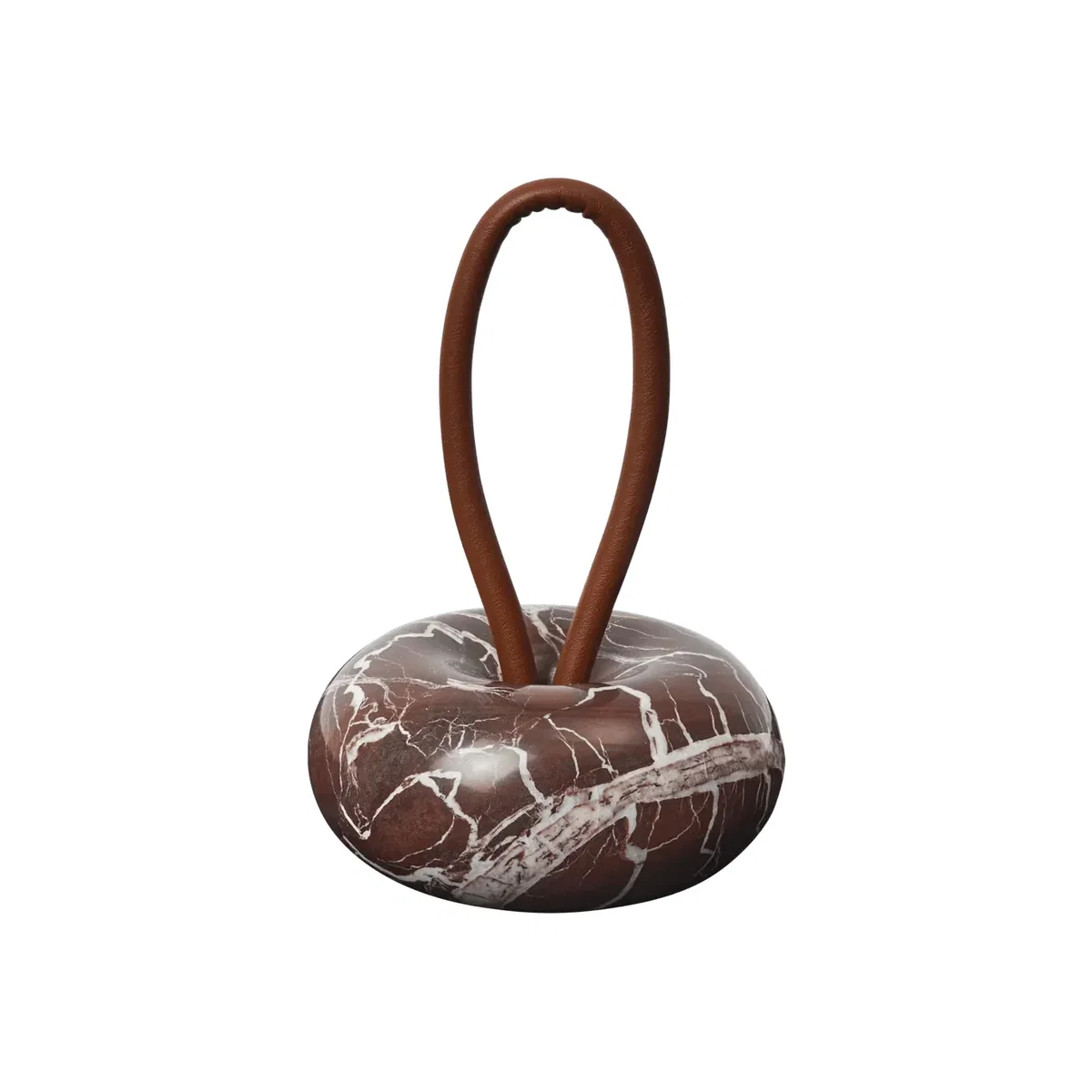 Ferm Living Wa doorstop Rosso Levanto marble Ø14 cm – image 1
