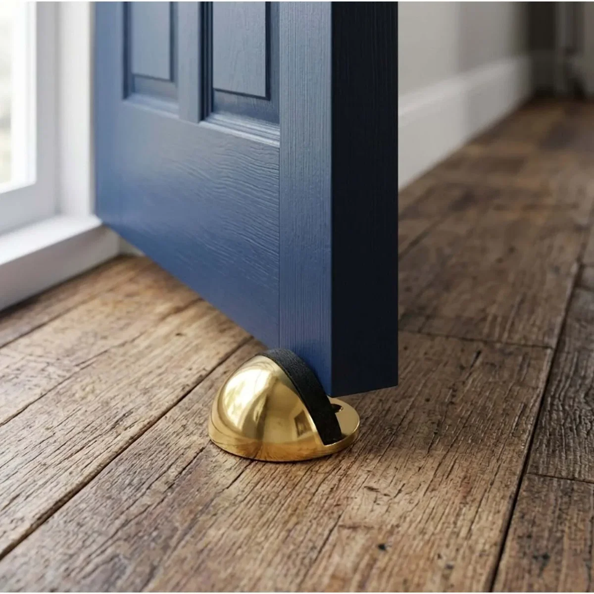 Betley Butterfly Oval Floor Mounted Door Stop - Brass, Pack of 10 - Gold / 180.0g – image 3