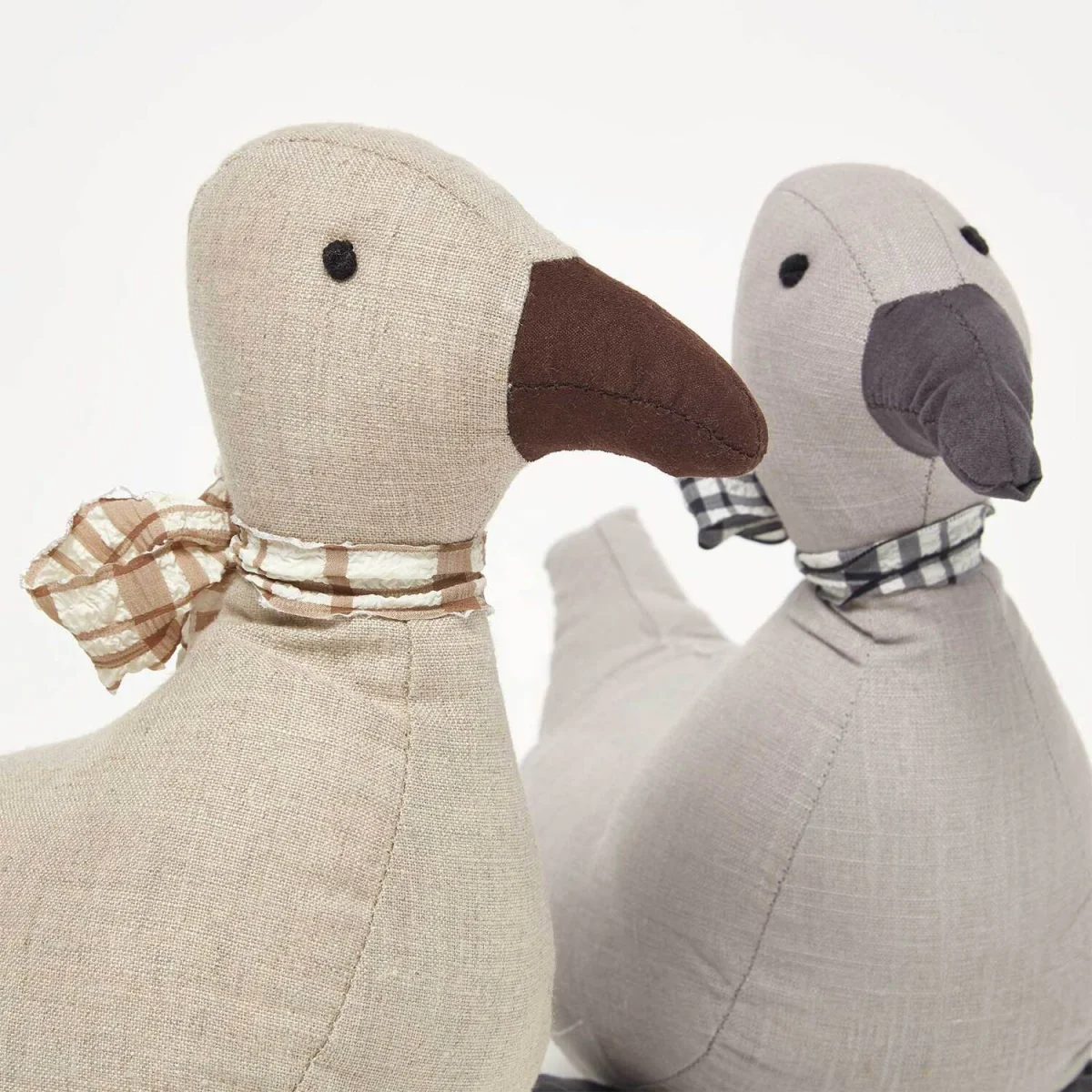 Weighted Duck Fabric Doorstop Pair - Grey – image 4