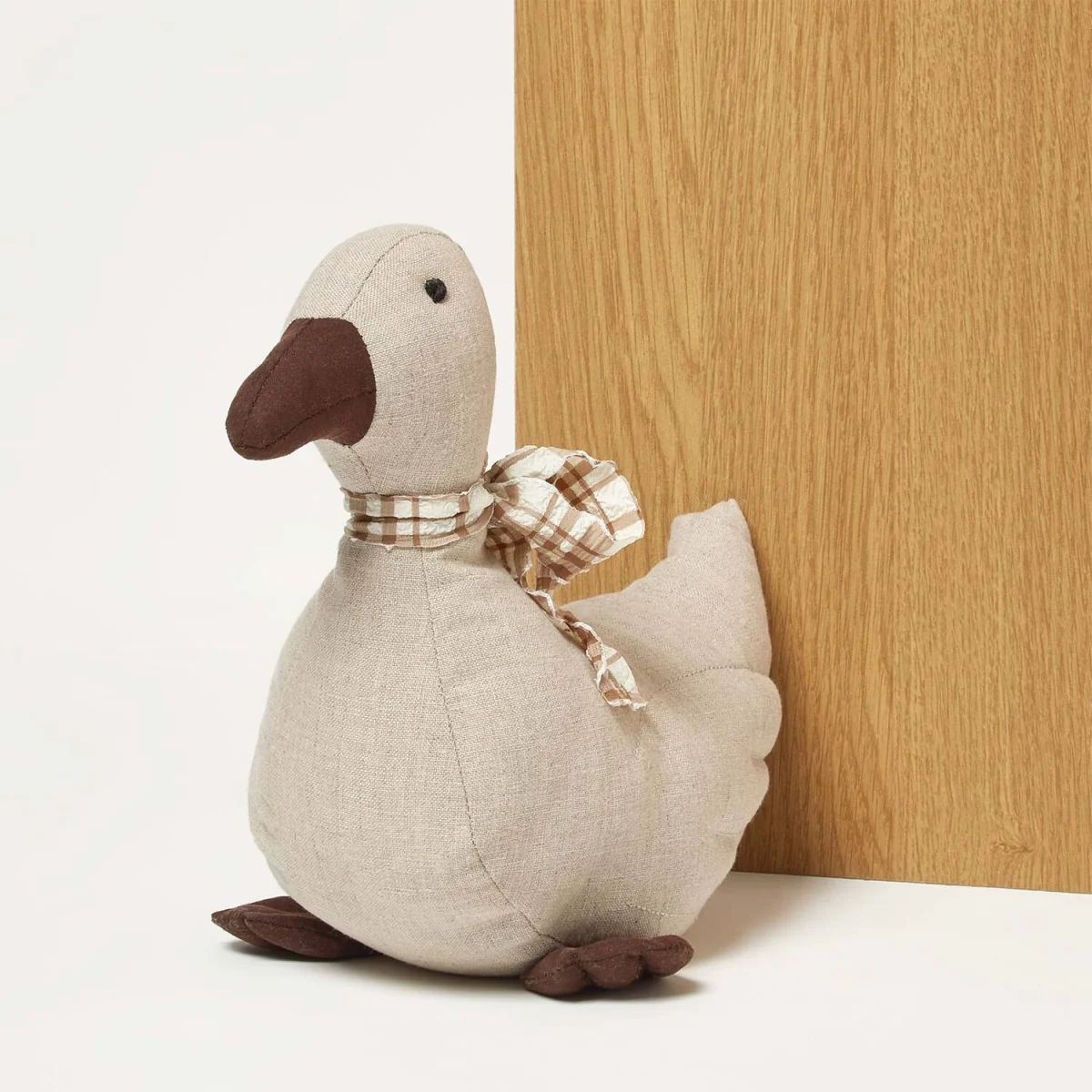 Weighted Duck Fabric Doorstop Pair - Grey – image 5