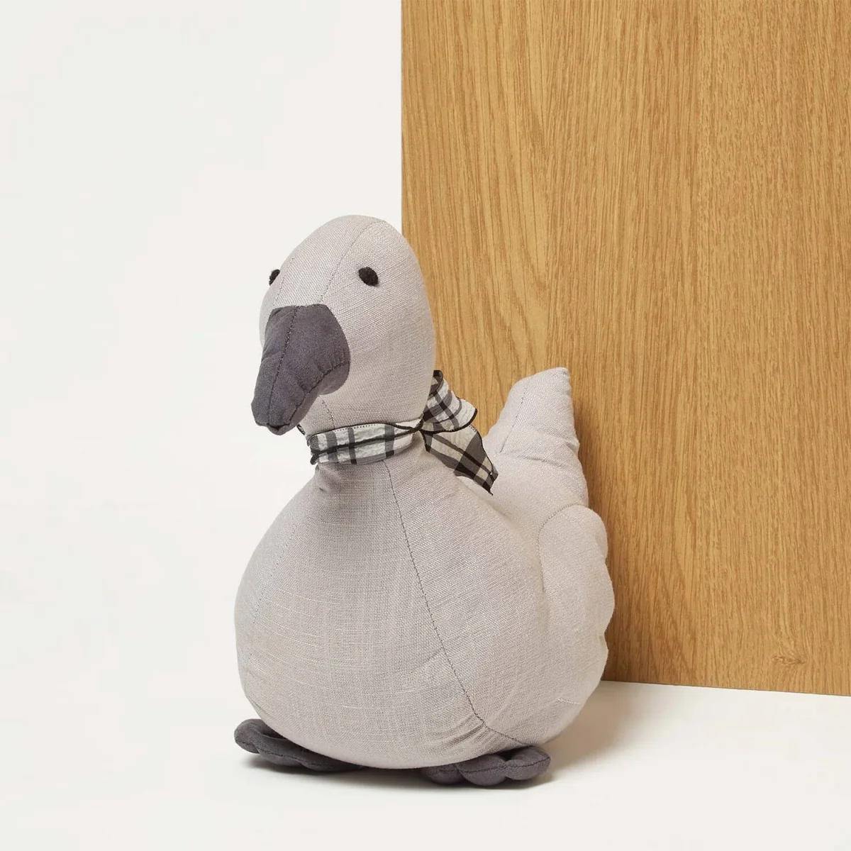 Weighted Duck Fabric Doorstop Pair - Grey – image 6