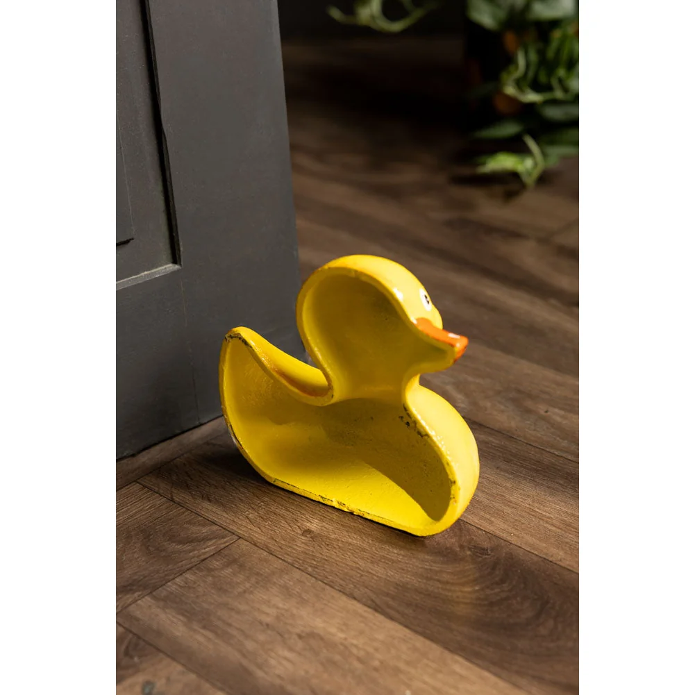 Yellow Duck Cast Iron Doorstop – image 3