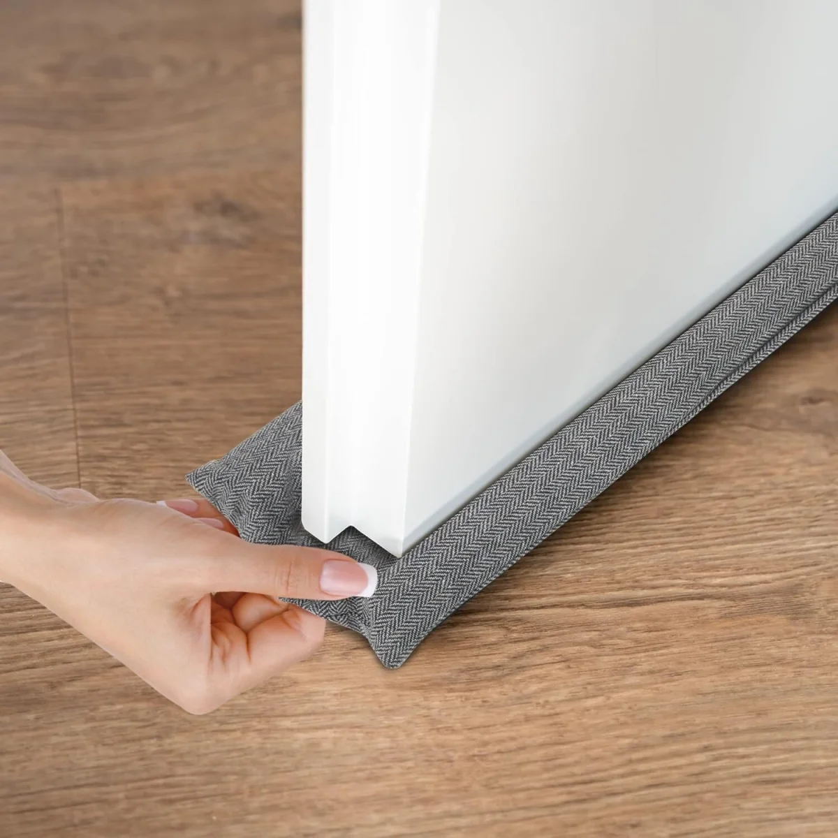 Tanness Double Sided Door Draft Excluder 70-90cm - Black - Black – image 7