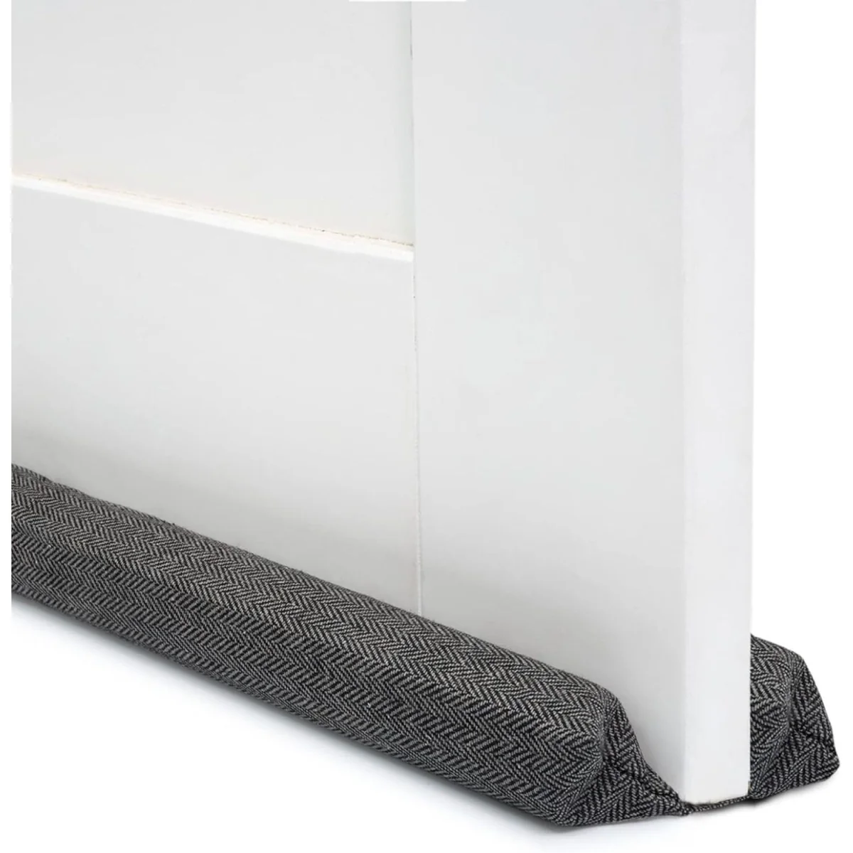 Tanness Double Sided Door Draft Excluder 70-90cm - Black - Black – image 8