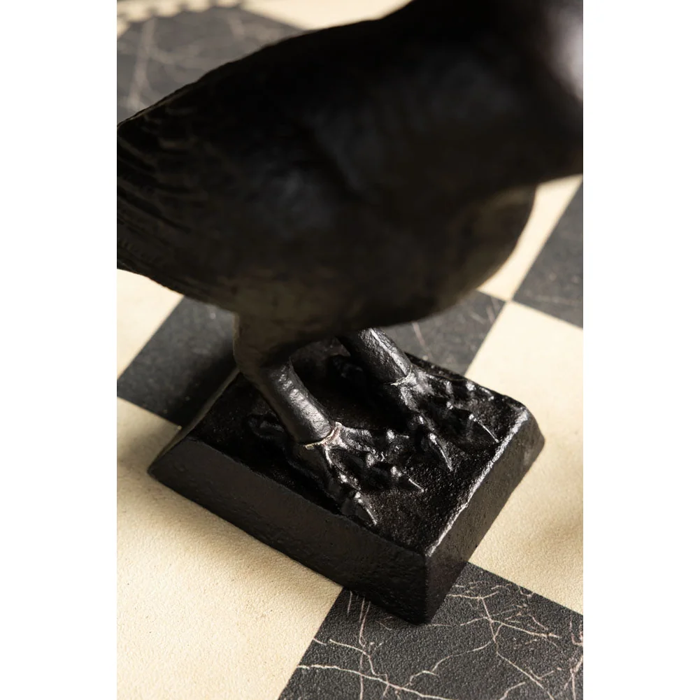 Black Raven Cast Iron Doorstop – image 4