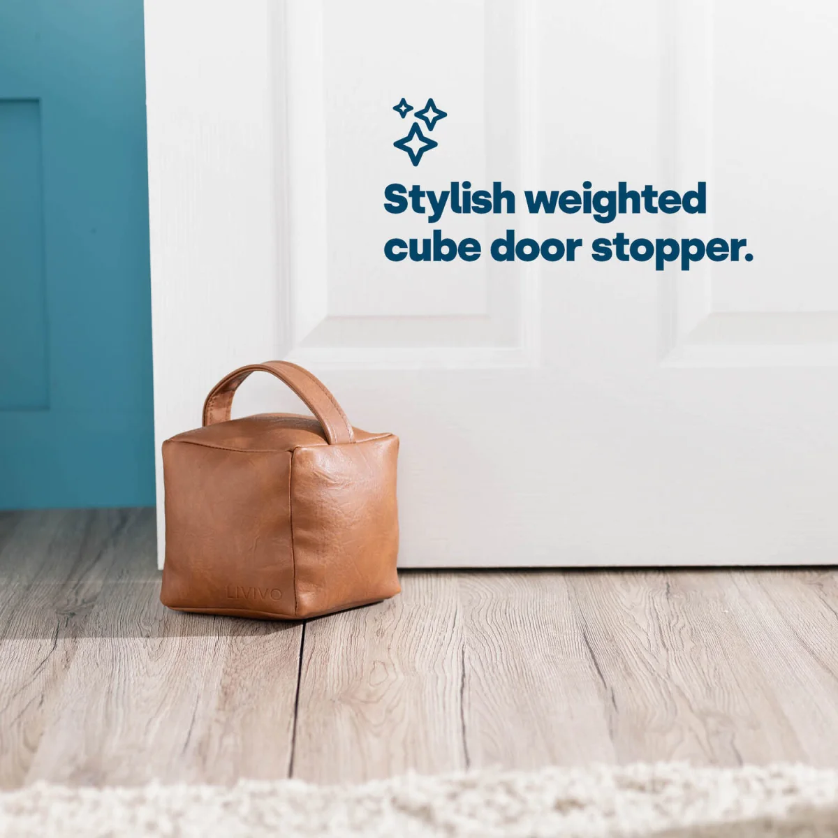 Weighted Cube Door Stopper - White – image 2