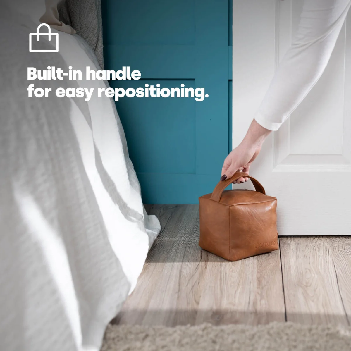 Weighted Cube Door Stopper - White – image 6