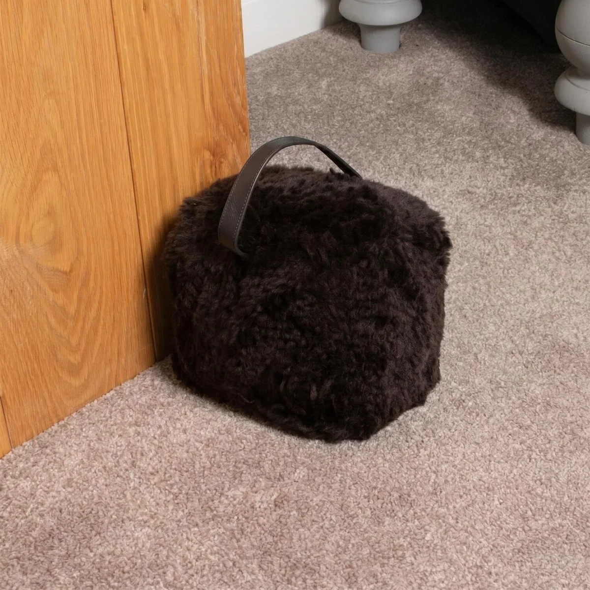 Sheepskin Doorstop - Chocolate Brown – image 3