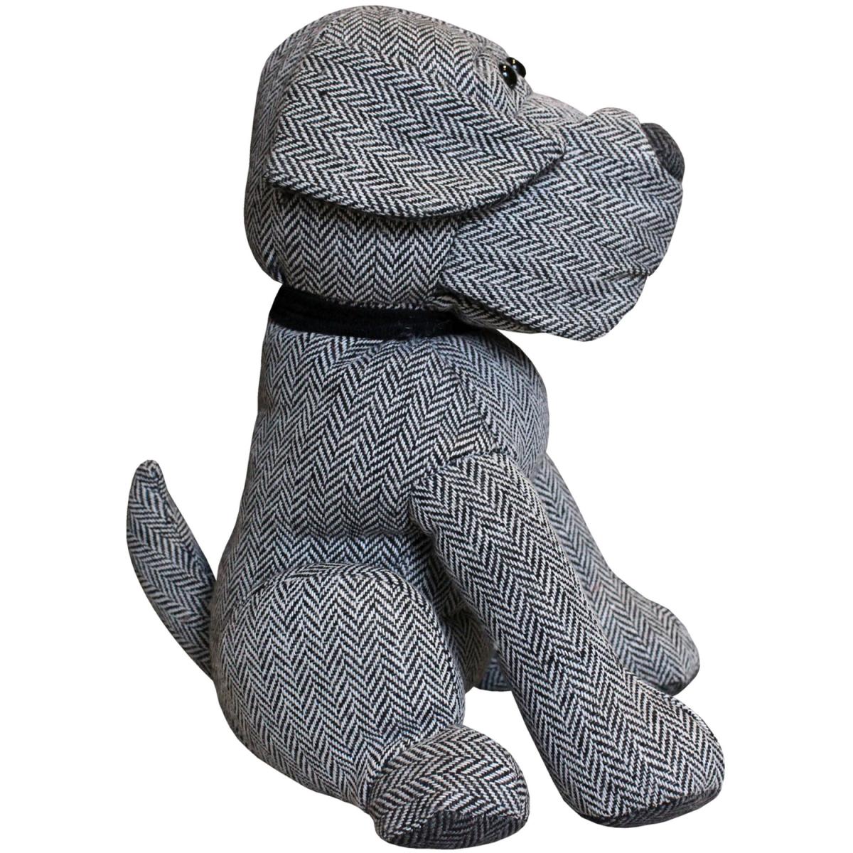 Herringbone Dog Door Stop - Grey – image 2