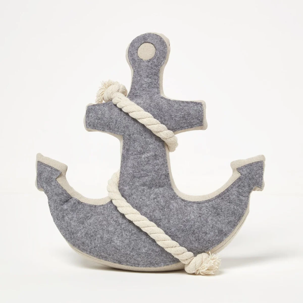 Weighted Anchor Fabric Doorstop - Cream – image 2