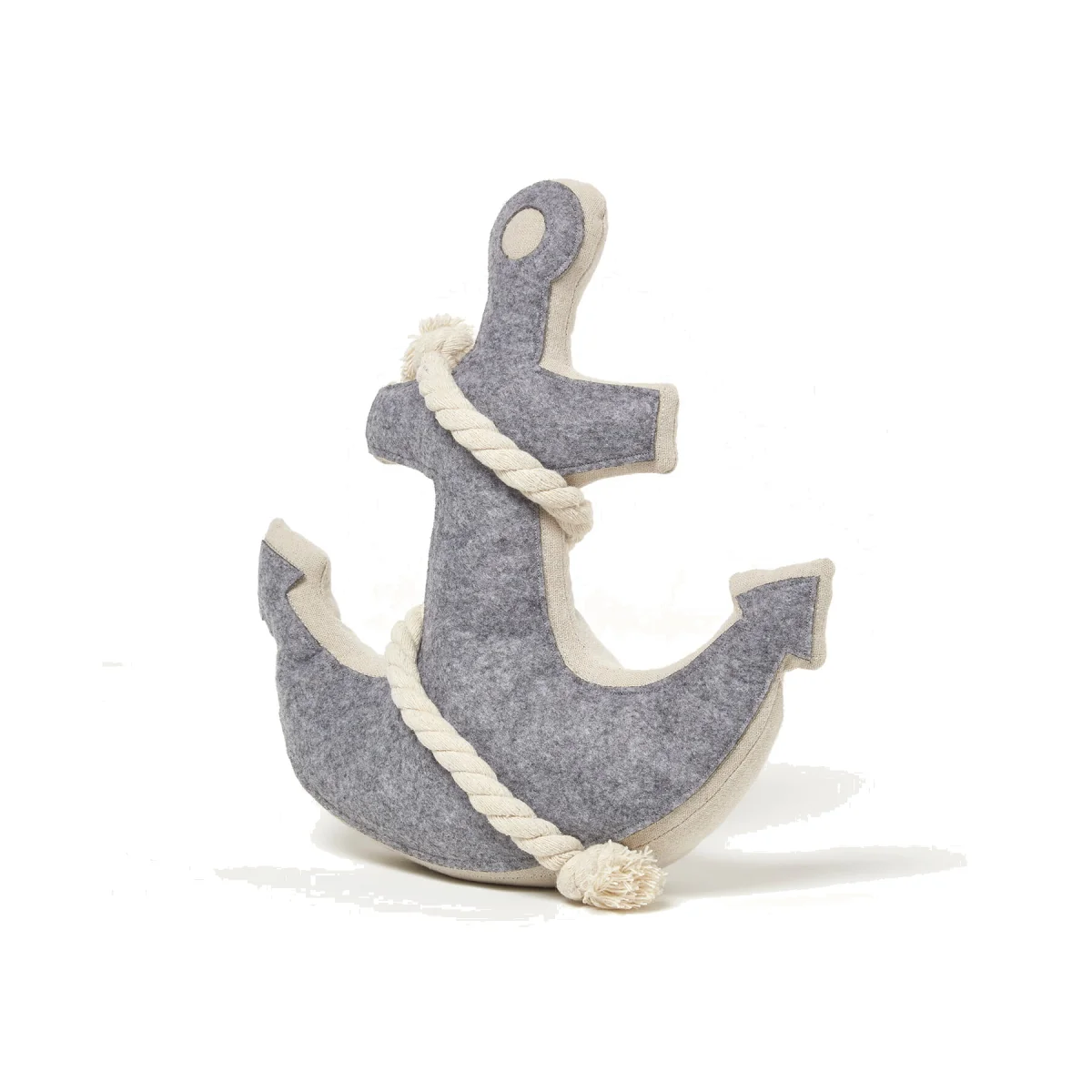 Weighted Anchor Fabric Doorstop - Cream – image 1