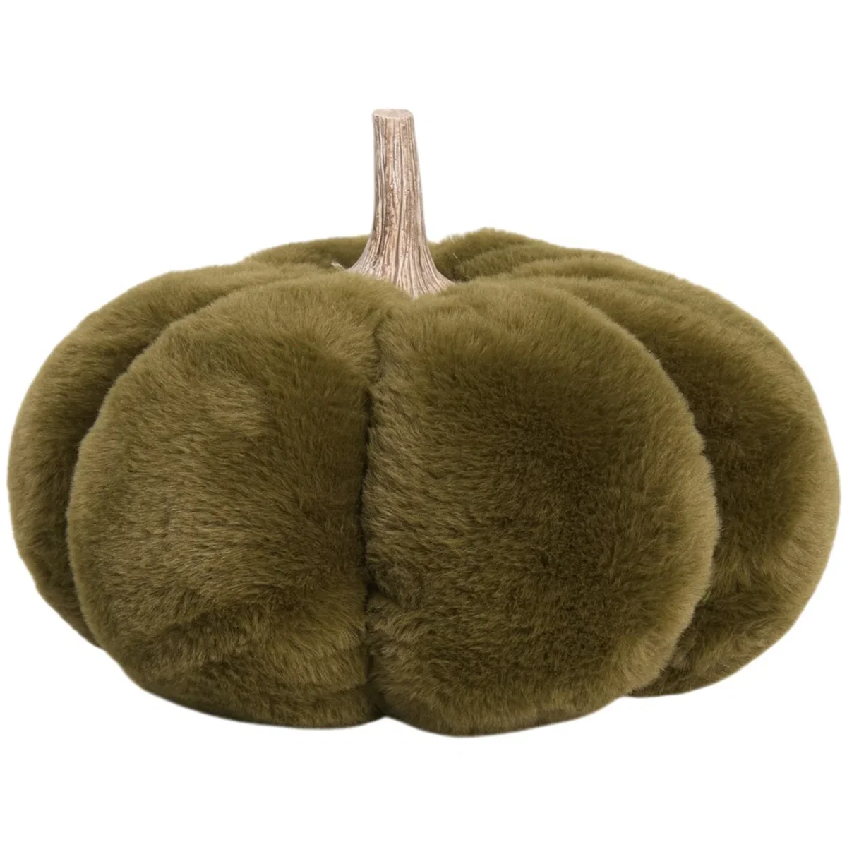 Pumpkin Faux Fur Doorstop – image 4