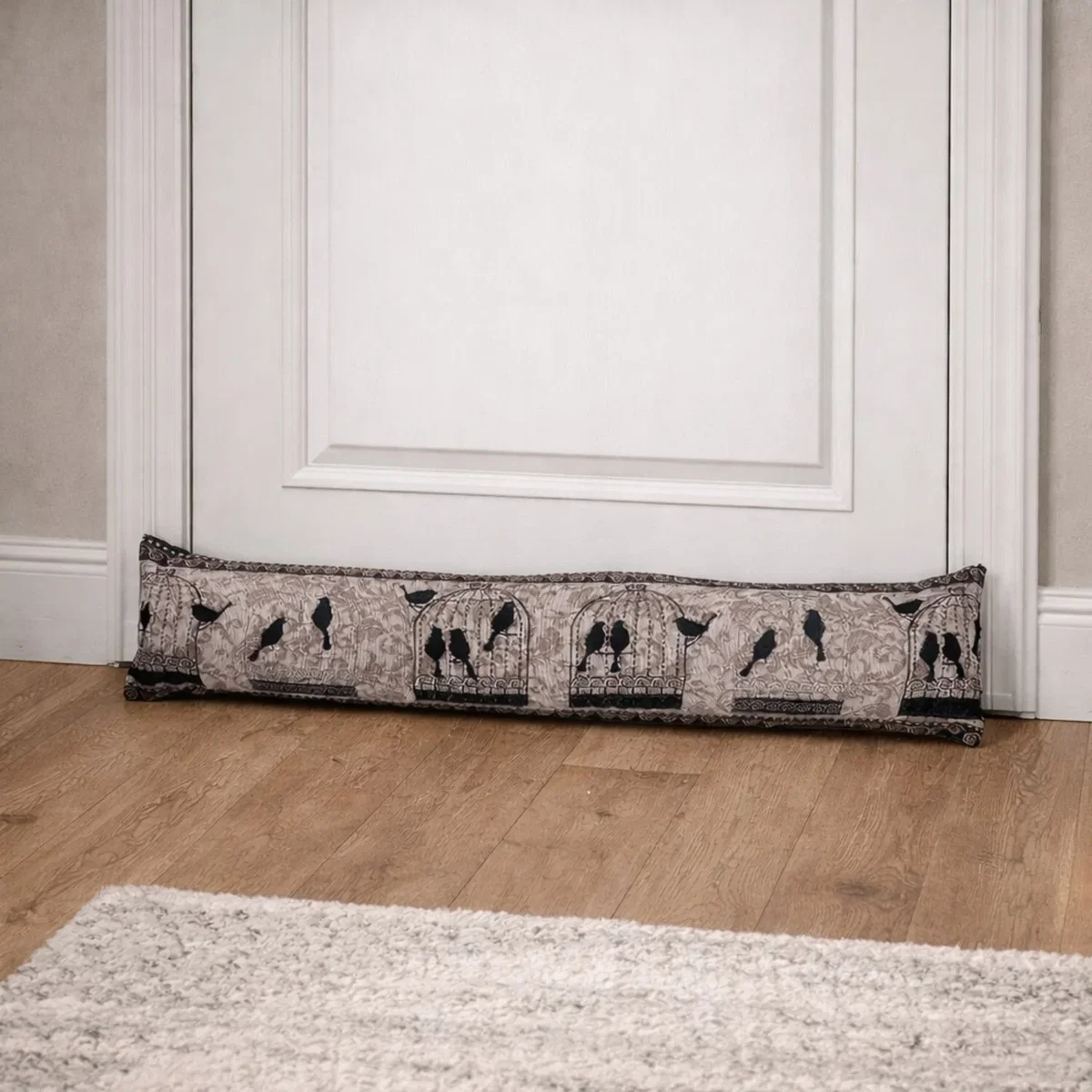 Patterned Door Draught Excluder - Bird
