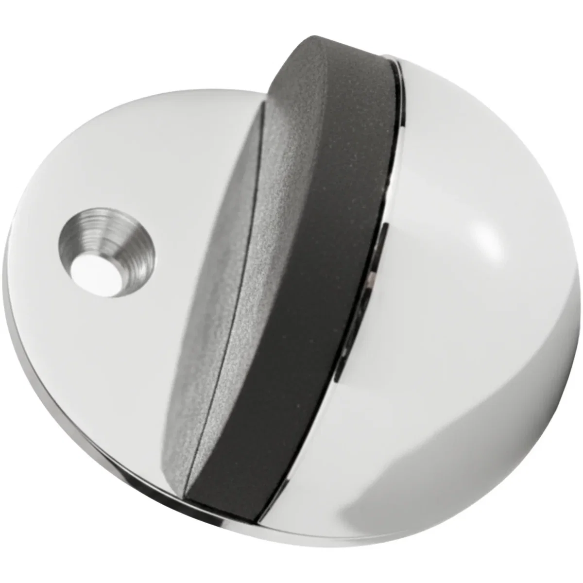 Oval Floor Mounted Door Stop - Polished Chrome - Pack of 10 - Black / 100.0g – image 4