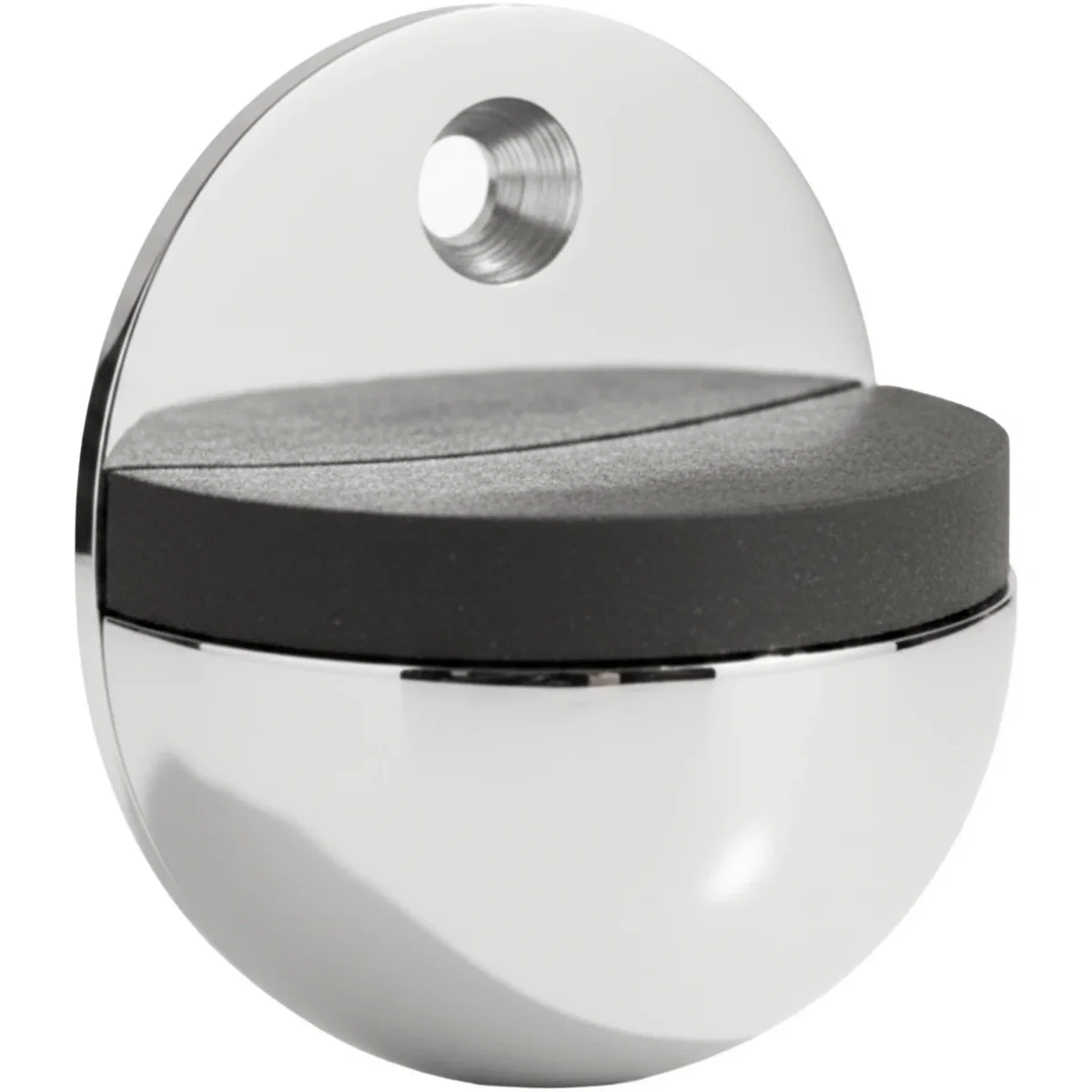 Oval Floor Mounted Door Stop - Polished Chrome - Pack of 10 - Black / 100.0g – image 5