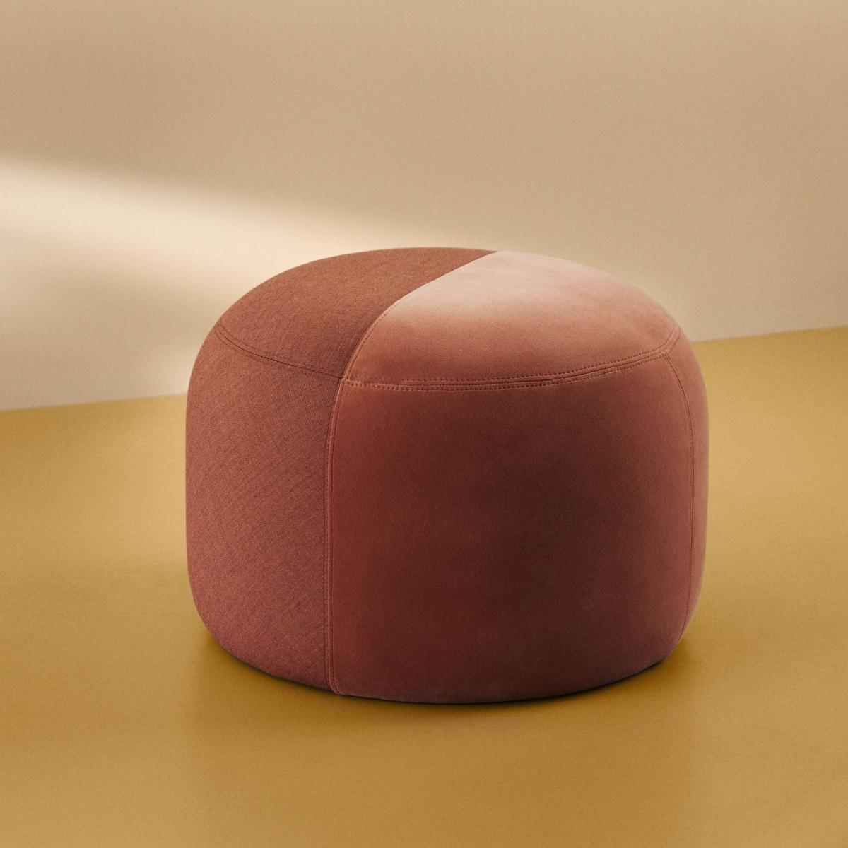 Burnt Orange/Rusty Rose Dainty Pouf – image 2