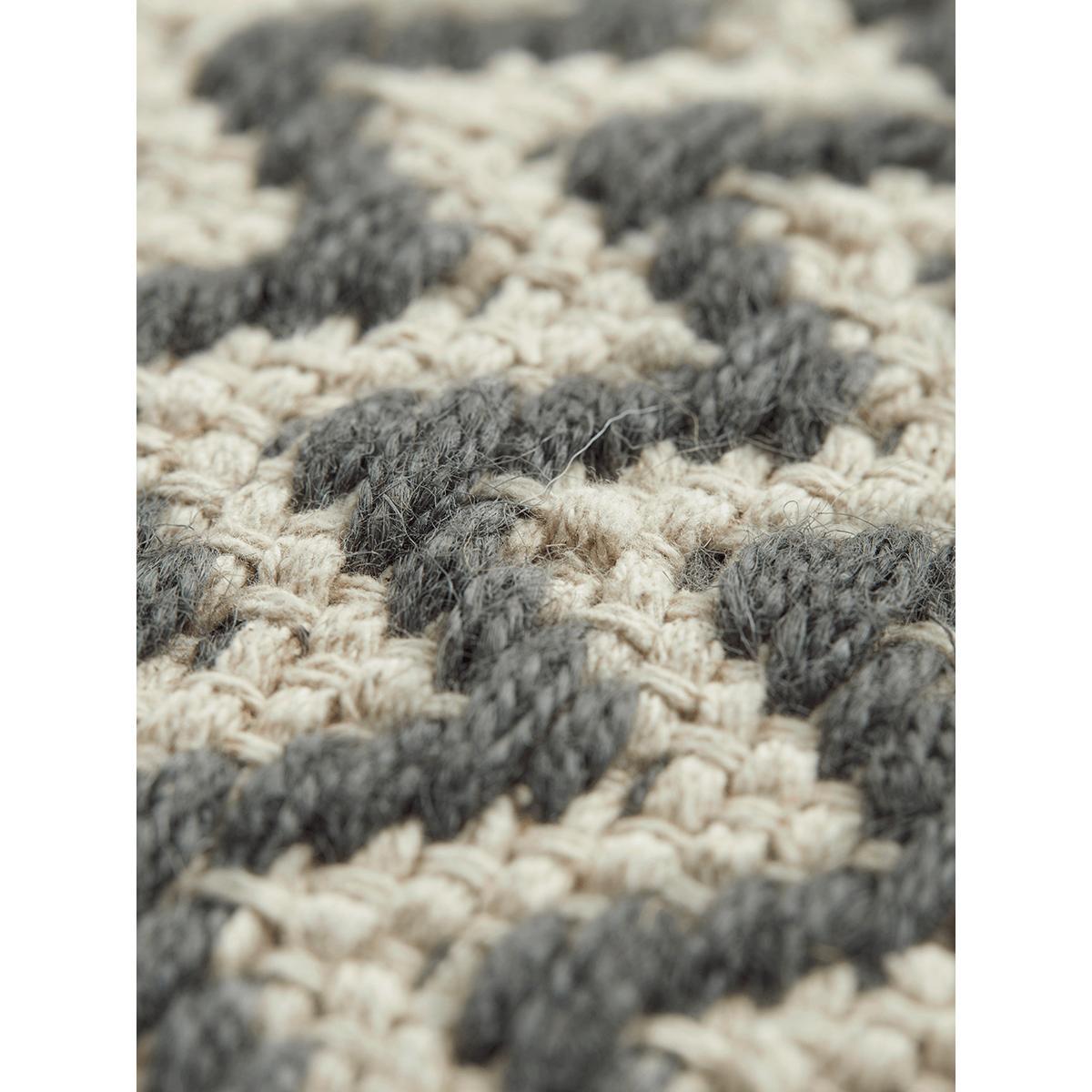Grey Chevron Pouffe – image 3